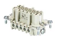 7030010400 Wieland Female insert, 10 Way, 16A, Female, BAS BUS, Panel Mount, 500 V