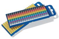 561-01100-wic1-0-9-pa66-special HellermannTyton WIC1 Snap On Cable Markers, assorted colours, Pre-printed "0 → 9", 2 → 2.8mm Cable,
