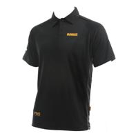 rutland-l DeWALT Rutland Black, Grey Polyester Polo Shirt, UK- 42 - 44in, EUR- 107 - 112cm