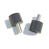 f1615ve10-60 FIBET Circular M4 Anti Vibration Mount, Male Buffer Foot with 22.8kg Compression Load