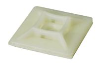 213-8539 RS PRO Self Adhesive Natural Cable Tie Mount 28 mm x 28mm, 5.3mm Max. Cable Tie Width