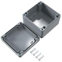 01121208 Rose Aluminium Standard Series Grey Die Cast Aluminium Enclosure, IP66, IK09, Grey Lid, 122 x 120 x 80mm