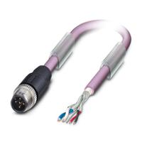 1519367 Phoenix Contact SAC Series Bus Cable, 5 Cores, 0.25 mm², 24, 2.5m, Shielded Shield, Data Transfer Cable Cable