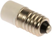 204-811 RS PRO White LED Indicator Lamp, 28V ac/dc, E10 Base, 10mm Diameter, 2070mcd