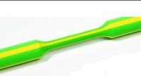 309-60158-tfn21-9548-po-x-gnye HellermannTyton Halogen Free Heat Shrink Tubing, Green/Yellow 9.5mm Sleeve Dia. x 1m Length 2:1 Ratio, TFN21 Series