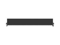 244858-e ERNI 244858 Series Vertical Surface PCB Header, 80 Contact(s), 1.27 mm Pitch, 2 Row, Shrouded