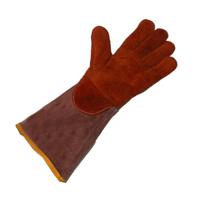 l6-522-v Liscombe L6-522-V Brown Cotton Terry Chrome Leather Work Gloves, Size 9