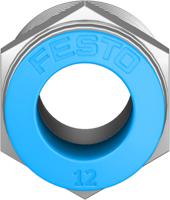 qs-12-12-20 Festo QS Series Straight Threaded Adaptor, R 1/2 Male to For tubing outside diameter 12 mm, Threaded-to-Tube Connection