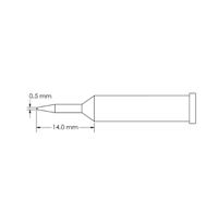 gt6-cn0005a Metcal GT6-CN0005A 0.5 x 14 mm Conical Soldering Iron Tip for use with Soldering Iron
