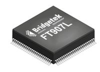 ft907l-c-t Bridgetek, 32 bit FT32, FT907 Microcontroller, 100 MHz, 256kB FLASH, 80-Pin LQFP