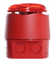 90020r5 Hosiden Besson Banshee Excel Lite Series Red Sounder Beacon, 9 → 30 V dc, IP66, Bayonet Mount, 110dB at 1 Metre