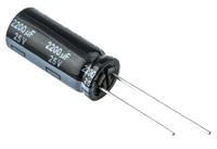 eeufr1e222l Panasonic 2200μF Aluminium Electrolytic Capacitor 25V dc, Radial, Through Hole - EEUFR1E222L