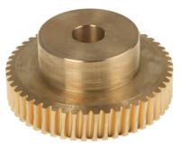 521-6884 RS PRO Bronze 0.8 Module Worm Wheel Gear 50 Tooth25mm Hub Dia., 40.06mm Pitch Dia. 18mm Face