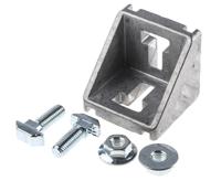 3842530259 Bosch Rexroth M8 Angle Bracket, Connecting Component, Strut Profile 50 mm, Groove Size 10mm