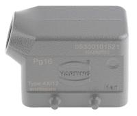 09300101521 HARTING Han B Heavy Duty Power Connector Hood, Top Entry