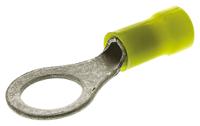 160300 TE Connectivity, PLASTI-GRIP Insulated Ring Terminal, M10 Stud Size, 3mm² to 6mm² Wire Size, Yellow