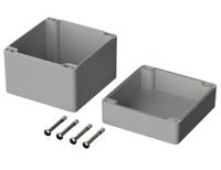 3228000-t-228 Bopla Euromas Series Grey ABS Enclosure, IP66, Flanged, Grey Lid, 122 x 120 x 105mm
