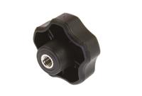 702-7664 RS PRO Black Multiple Lobes Clamping Knob, M8, Threaded Hole