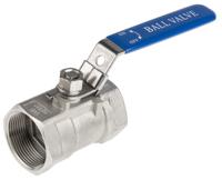 499-2830 RS PRO Stainless Steel Reduced Bore, 2 Way, Ball Valve, Threaded, BSPP 38.1mm, 68bar Operating Pressure