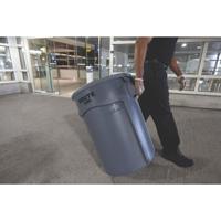 fg264360gray Rubbermaid Commercial Products BRUTE 167L Grey Polyethylene Waste Bin