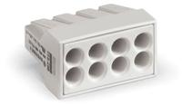773-498 WAGO 773 Series Junction Box Connector, 8-Way, 24A, 18 → 14 AWG Wire, Push In Termination