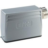 1056450012954500 EPIC H-A Heavy Duty Power Connector Hood, 16 Contacts, PG21 Thread, Side Entry