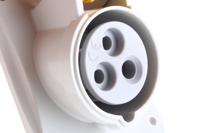 4131660 Scame IP44 Yellow Panel Mount 2P + E Heavy Duty Power Connector Socket, Rated At 16A, 110 V