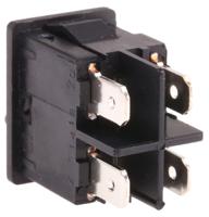 18581102 Marquardt DPST, On-Off Rocker Switch Panel Mount