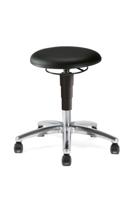 c15al-esd Treston Black Leather Stool, 120kg Weight Capacity