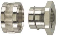 166-31203-pcs20-pc-npb-ml HellermannTyton Straight Connector, Conduit Fitting, 20mm Nominal Size, M20, Brass, Silver IP54 rating