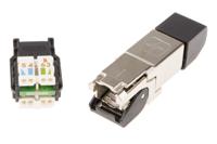 j00026a2001 Telegartner MFP8 Series Male RJ45 Connector, Cable Mount, Cat6a, STP Shield Straight 8P8C -Way