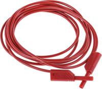 975698701 Hirschmann Test & Measurement 2 mm Connector Test Lead, 10A, 1000V ac/dc, Red, 2m Lead Length