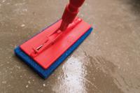 5524 Vikan Blue Scourer 245mm x 115mm x 25mm, for Industrial Cleaning Use