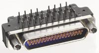 mwdm2l-37scbrp-110 Glenair MWDM 37 Way Right Angle Through Hole D-sub Connector Socket, 2.54mm Pitch