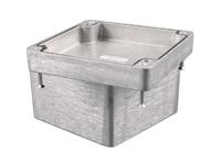 1550z139 Hammond 1550 Series Natural Die Cast Aluminium Enclosure, IP66, IK08, Natural Lid, 159.4 x 159.4 x 102mm