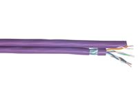 f5558sh30 CAEMMC, 100m Cat6a, Purple, F/FTP Shielded, Unterminated LSZH Sheath