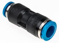 qs-8-6 Festo QS Series Reducer Nipple, Push In 8 mm to Push In 6 mm, Tube-to-Tube Connection Style, 153038
