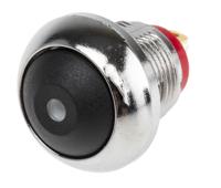 891-9858 RS PRO Illuminated Miniature Push Button Switch, Momentary, Panel Mount, 13.6mm Cutout, SPST, Yellow LED, 250 V ac @