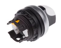 78635850-m22-wkm22-a Eaton RMQ Titan Series 2 Position Selector Switch Head, 22mm Cutout, Black/White Handle