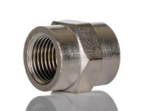 2500-14 SMC Bulkhead Threaded Adaptor, R 1/4 Male to R 1/4 Male, Threaded Connection Style
