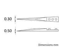a73mz ideal-tek Zirconia Toughened Aluminium, Tweezer Tips