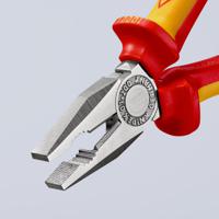 03-06-200 Knipex Combination Pliers, 200 mm Overall, Straight Tip, VDE/1000V