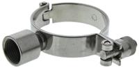265-4895 RS PRO Stainless Steel Silver Hinged Pipe Clamp, 1/2 in BSP