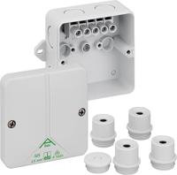 80242101 Spelsberg Abox m 025 AB Series Grey Polystyrene Junction Box, IP54, IP65, 5 Terminals, 82 x 82 x 52mm