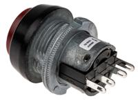 76-9420439088r ITW Switches 76-94 Series Push Button Switch, Momentary, Panel Mount, 22mm Cutout, SPDT, Clear LED, 250V ac, IP67