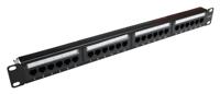 143-830 RS PRO Cat6 24 Port RJ Patch Panel UTP 1U Black