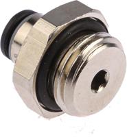 3101-04-13 Legris LF3000 Series Straight Threaded Adaptor, G 1/4 Male to Push In 4 mm, Threaded-to-Tube Connection Style