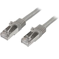 n6spat50cmgr StarTech.com, 0.5m Cat6, Grey RJ45 to Male RJ45 Male, S/FTP Shielded, Terminated PVC Sheath