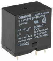 g4w-2212p-us-tv5-dc24 Omron PCB Mount Power Relay, 24V dc Coil, 10A Switching Current, DPST