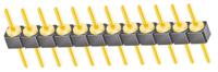 ts-112-g-a Samtec TS Series Straight Through Hole Pin Header, 12 Contact(s), 2.54 mm Pitch, 1 Row, Unshrouded